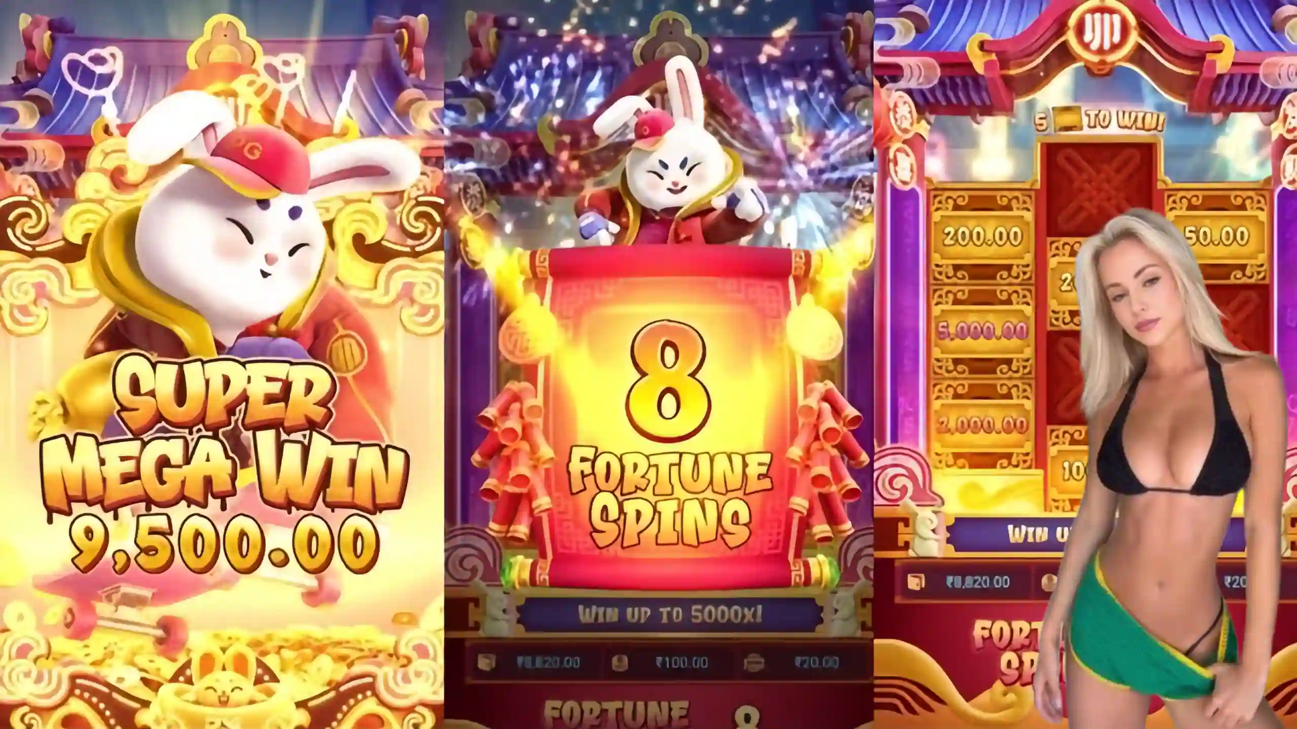 Wild Expansivo Fortune Rabbit 70t - Coelho Dourado que Expande